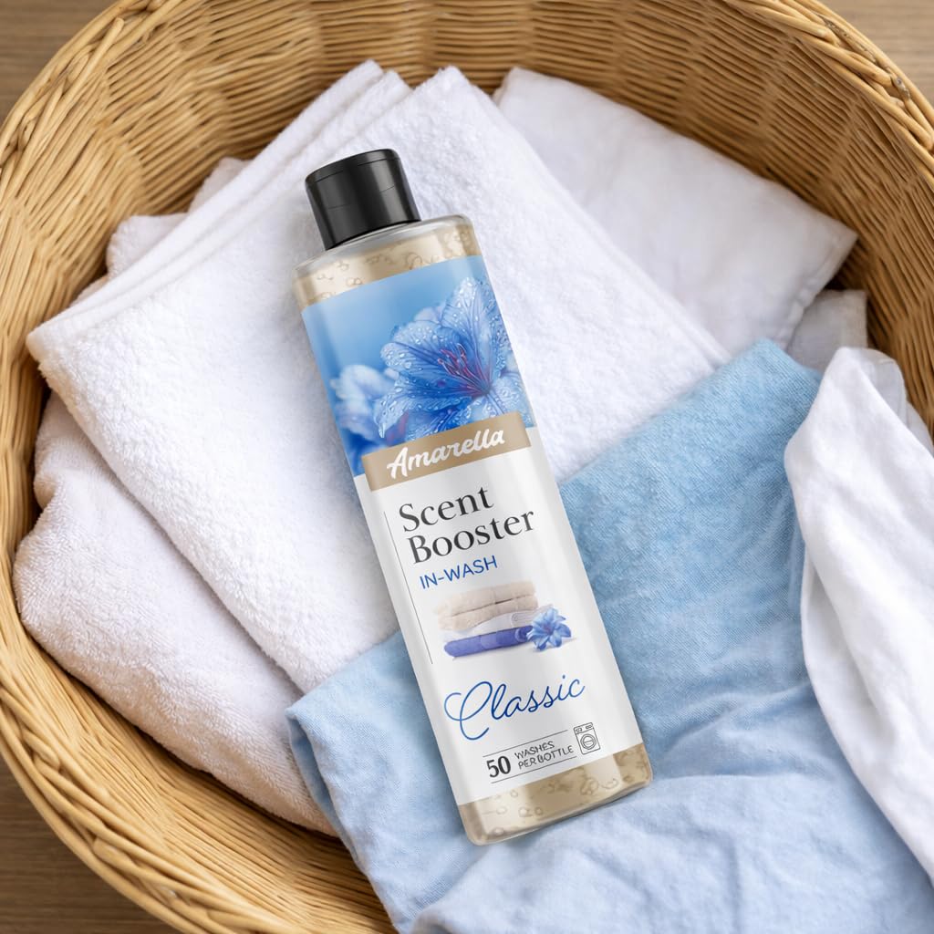 AMARELLA Wäscheparfum Set 3×250 ml – Duft Mix Classic + Floralis + Colavera - Konzentriertes Wäscheduft-Konzentrat für Textilien, 0,75 L (ca. 150 Wäschen)