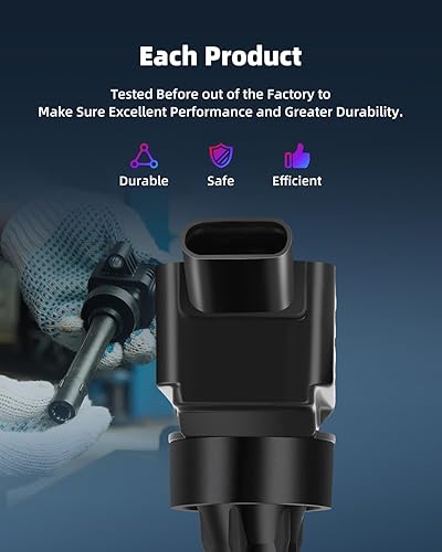 Miniatura 5 de ECCPP UF816 4 bobinas de encendido con 4 bujías de iridio para Hyundai Elantra Sonata Kona para Kia Forte Optima 2.0L GN10877 UF816 UF-816 49137