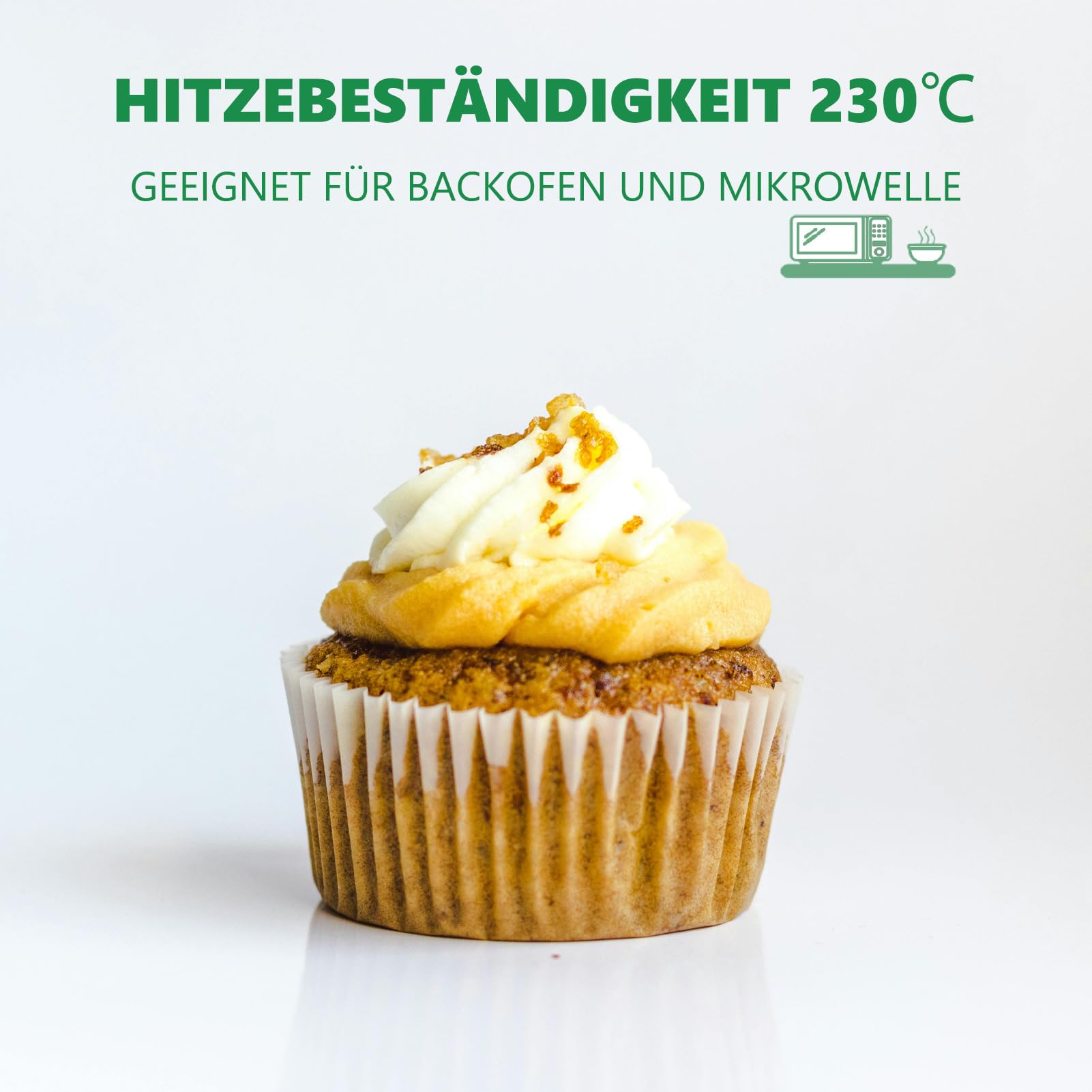 100 Pirottini Di Carta Per Muffin - Usa E Getta, Antiaderenti, Per Feste E Cottura