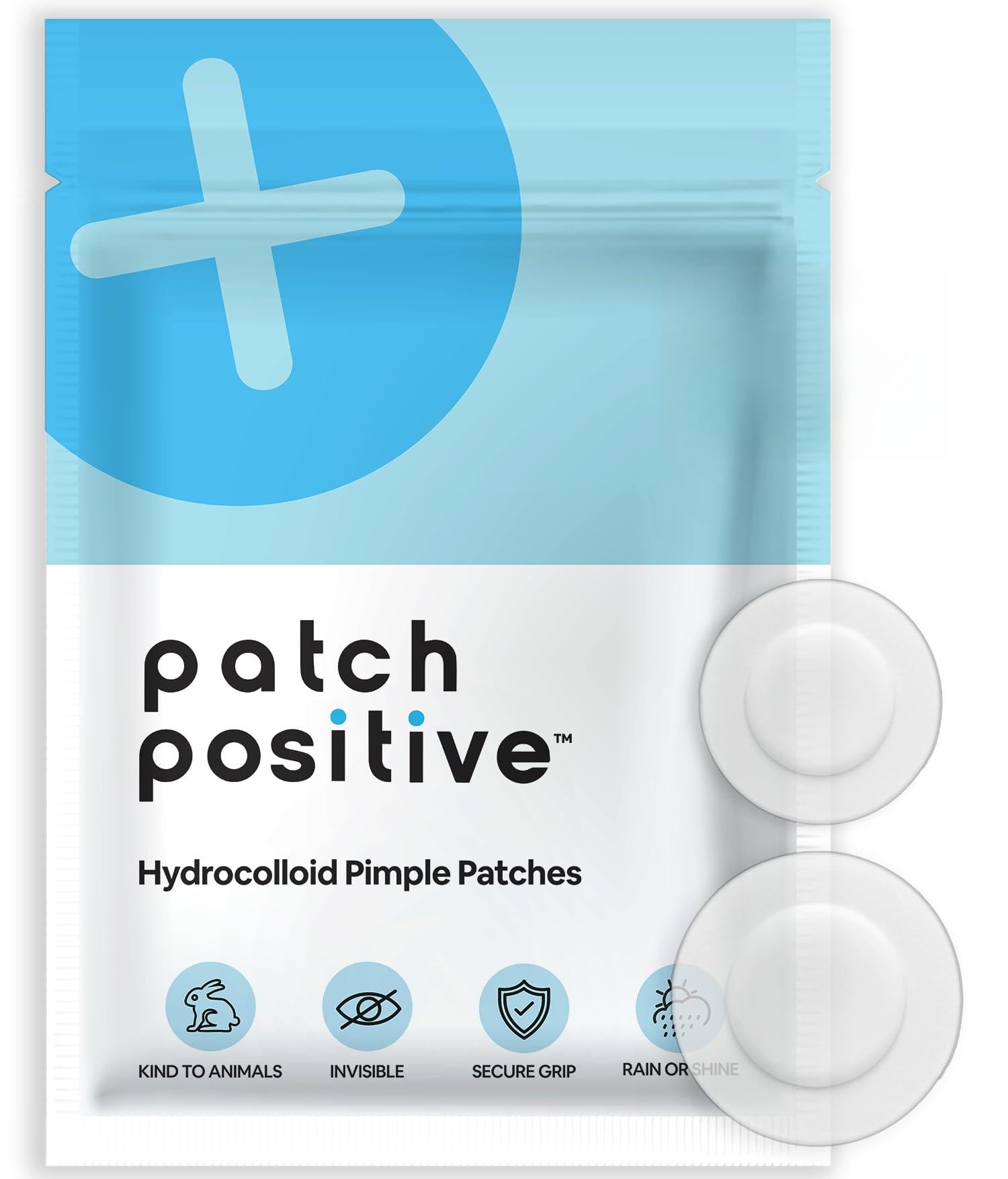 Patch Positive Pimple Patches (102 Count) – Ultra-Thin Hydrocolloid Acne Patches for Face & Skin, Invisible Zit Stickers for Blemishes & Breakouts, Spot Treatment Dots, Vegan & Cruelty-Free Skincare