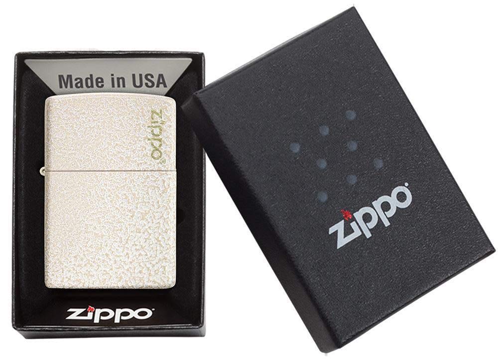 Zippo - Briquet tempête avec Logo, Design Verre mercurisé, Impression colorée Image Color, Rechargeable, réutilisable, Design Coupe-Vent, boîte Cadeau, fabriqué aux États-Unis