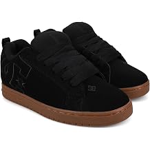 DC Shoes Mens Court Graffik Sneaker Black/Gum