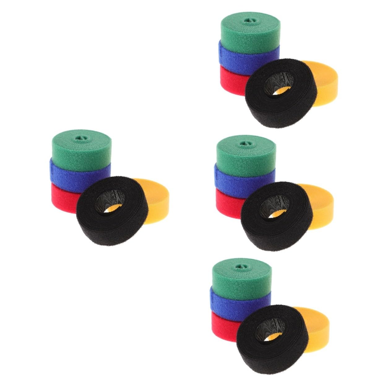 Housoutil 4 Sätze Drahtbinderücken Tucking Belt Kabelwickler Selbstklebendes Kordel-organizer-klebestreifen Kabelorganisatoren Draht-organizer-streifen 5 Rollen * 4