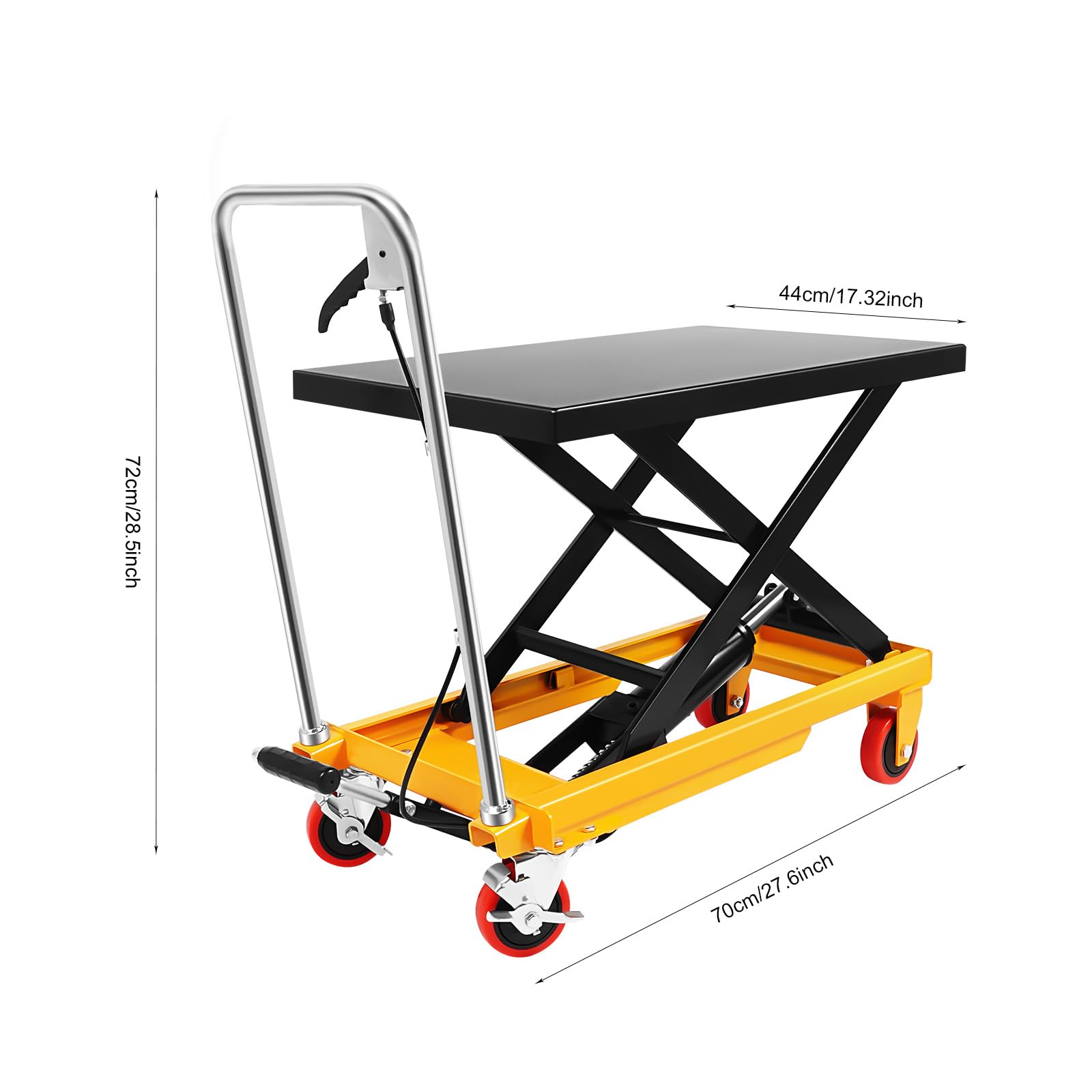 Amazon.com: FXEIPOL Hydraulic Lift Table Cart, 500 LBS Scissor