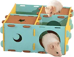 Túnel de labirinto de feltro de hamster esconderijo de hamster labirinto interativo de animais de estimação labirinto interativo para animais de estimação brinquedos de túnel de esconderijo