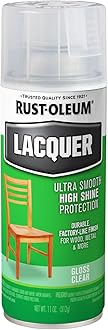 - Rust-Oleum 1905830 Specialty Lacquer Spray Paint - Gloss Clear (312 grams/Can)