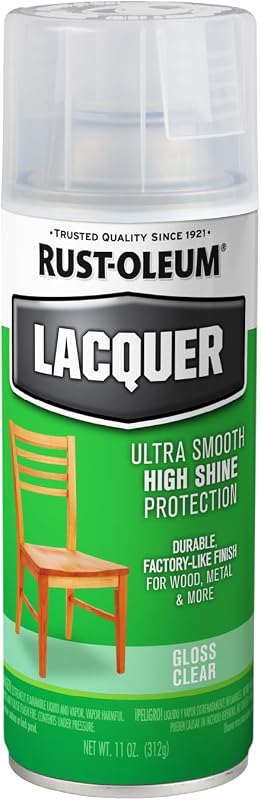 Rust-Oleum 1906830 Lacquer Spray Paint, 11 oz, Gloss Clear
