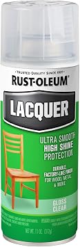 Rust-Oleum 1906830 Lacquer Spray Paint, 11 oz, Gloss Clear