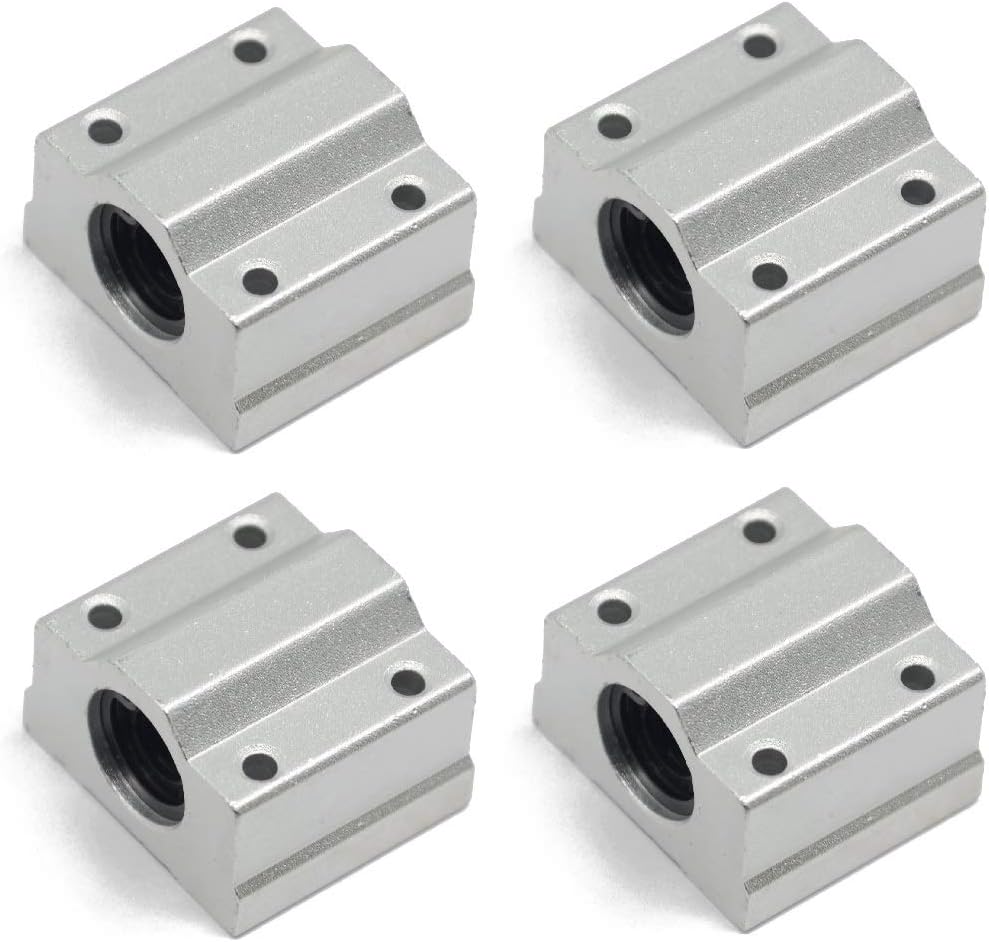 4PCs SCS8UU Linear Motion Ball Bearing Box Type CNC Slide Unit Bushing 30mm Long Linear Roller Bearing Slide Block