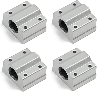 4PCs SCS8UU Linear Motion Ball Bearing Box Type CNC Slide Unit Bushing 30mm Long Linear Roller Bearing Slide Block