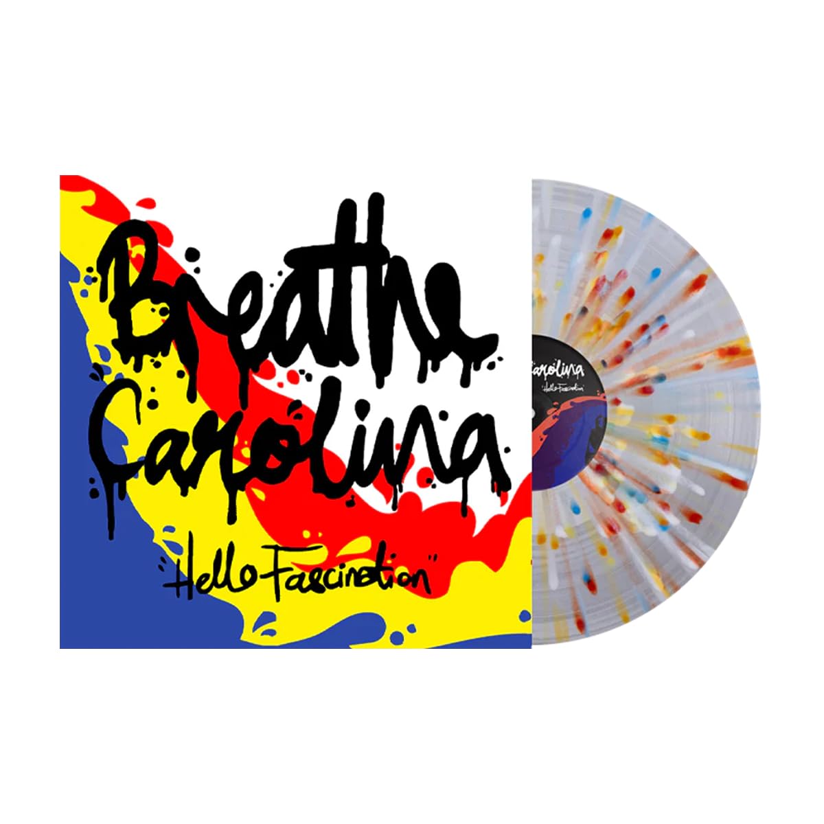 Hello Fascination Clear w/ Red, Yellow, Blue Splatter Hand-Numbered Breathe Carolina | Ciao Fascination, Respirare Carolina