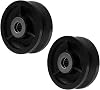 SY America 4Diamete x1-12 width Cast Iron V Groove caster wheel with Straight Roller Bearing up to 1400 lbs Capacity 2pack