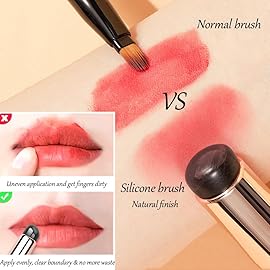 Bling Toman Mini 4 in 1 Makeup Brushes Set,Makeup Sponge,Blush Blending,Eyeshadow,Eyebrow&Liner Lip Face Foundation All-in-One Brushes Travel Makeup Brushes with Silicone Sponge