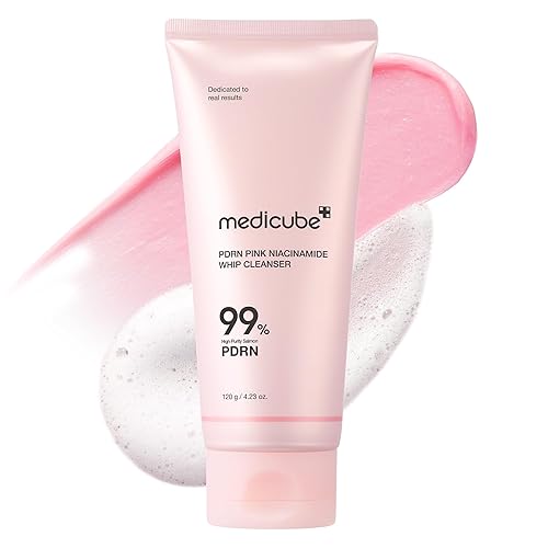 medicube PDRN Marshmallow Whip Cleanser | Face Wash, Cleansing Foam for Pore Care & Uneven Skin Tone | Gentle Daily Deep Cleansing | Hydrating and Nourishing Facial Cleanser | Korean Skincare - PDRN+Niacinamide