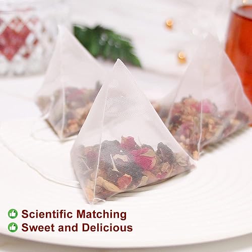 Miniatura 4 de Plant Gift Bolsa de té rosa de tuna 5.29 oz (0.18 oz* 30 bolsas) Wolfberry negro, mora, cebada, chino puro natural, té mixto para el cuidado de la