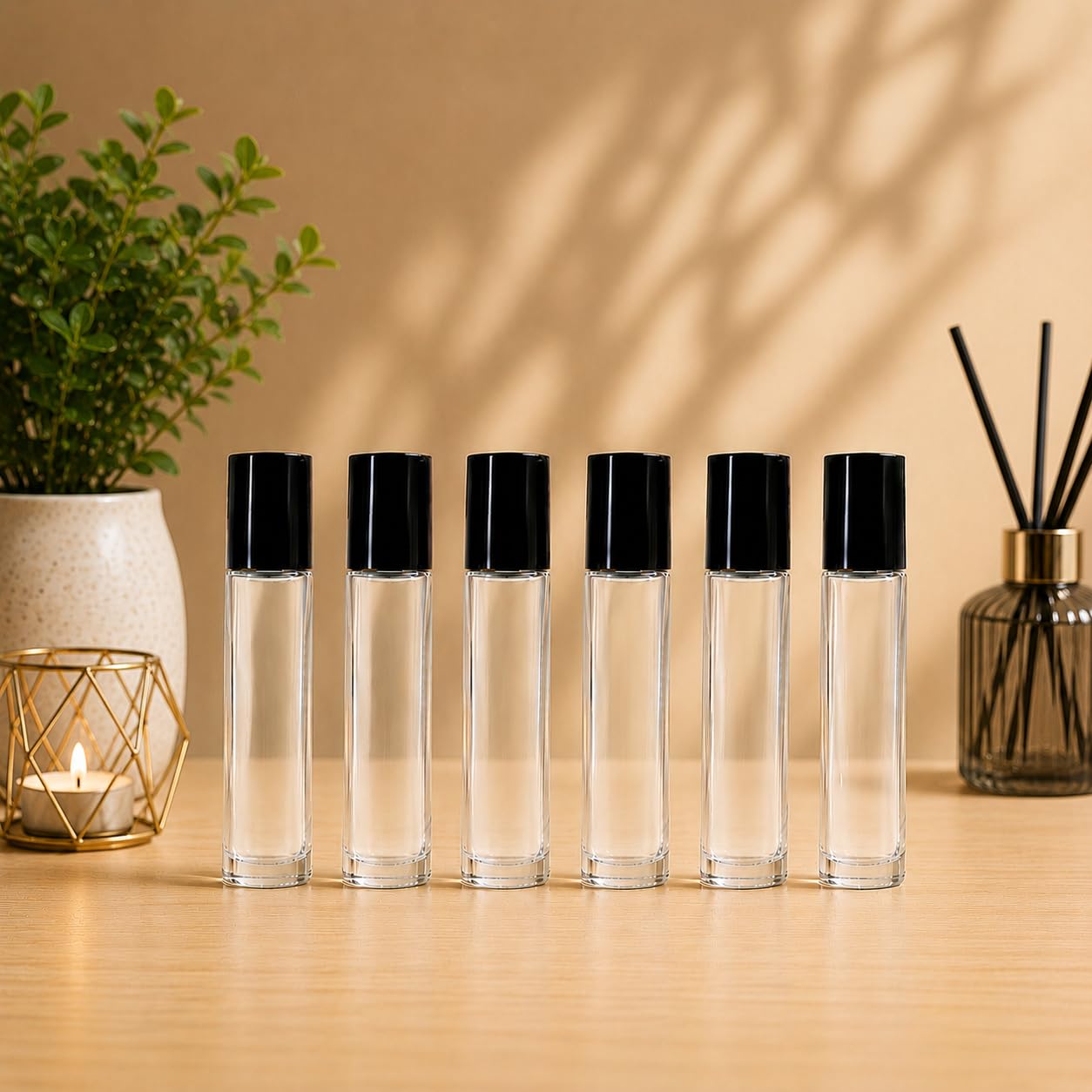 Multipurpose 10ml Small Roller Vials for Aromas, Perfume Samples (Set of 6) | roll on bottles, roller bottle for essential oils, perfume roller on, travel perfume bottle, lip gloss container-image-18