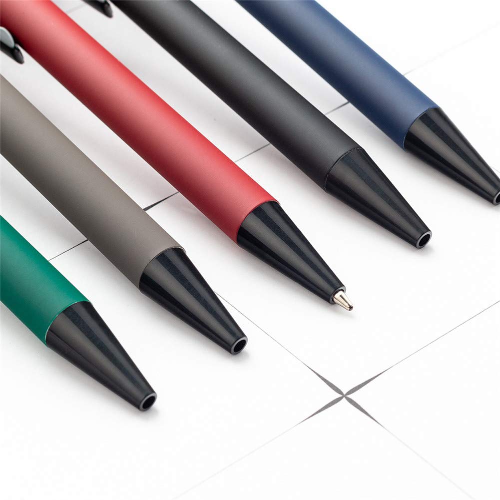 Set di 6 penne a sfera con impugnatura in spugna, inchiostro nero 0,5 mm, asciugatura rapida, aspetto di alta qualà, adatte per scrtura in ufficio e a scuola | SHEIN ALIA