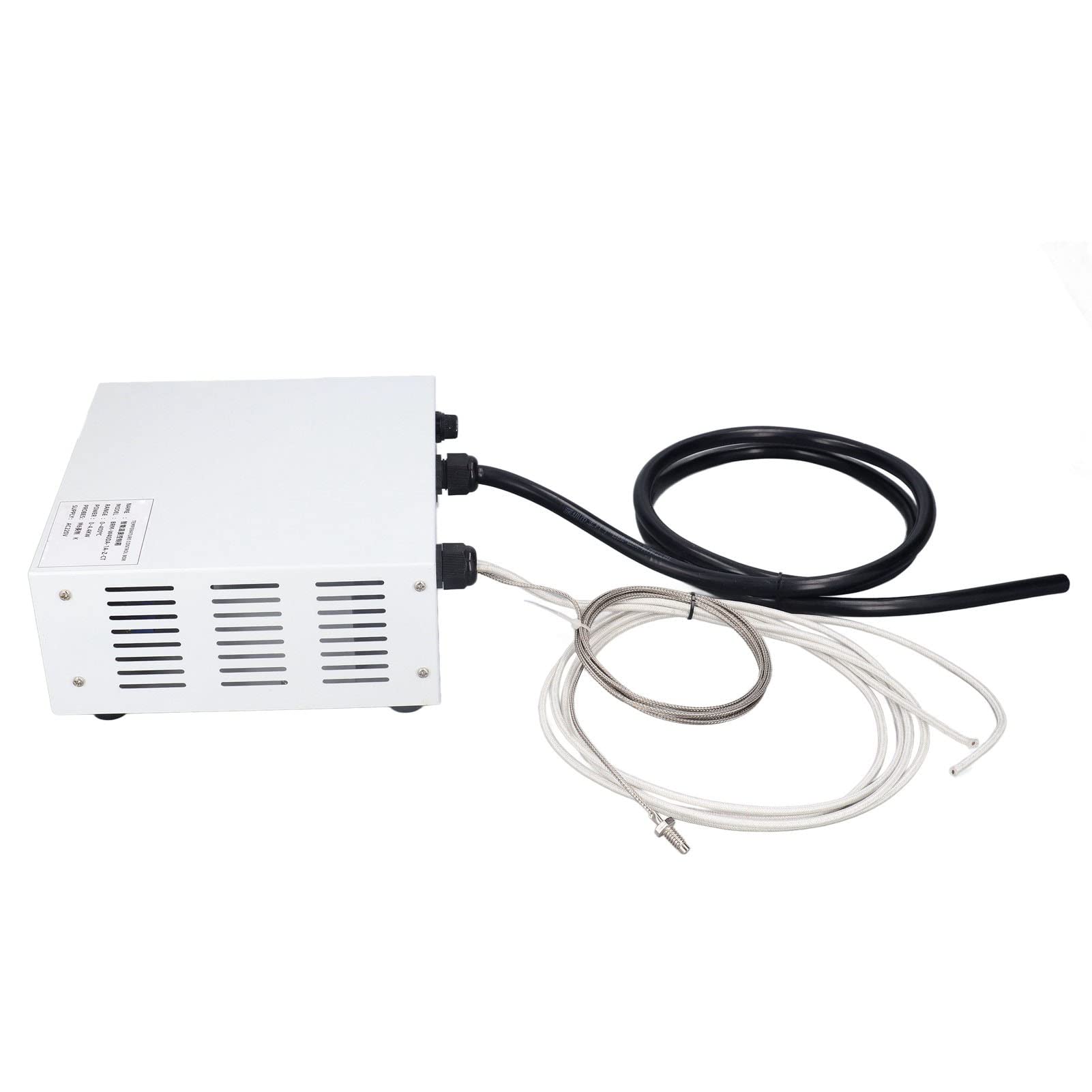 Controlador de Temperatura PID, Termostato de Pantalla Digital con Sonda de Alta Precisión M6, AC220V 0-400°C para Horno IR, Máquina de Curado UV, Maquinaria de Plástico (2m)