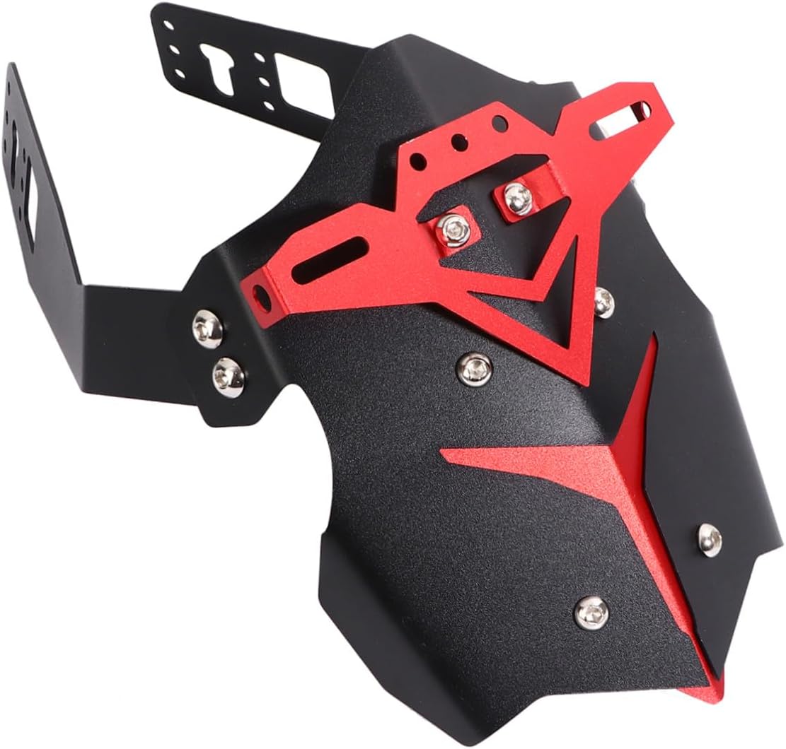 Motorcycle Rear Fender Mud Guard Aluminum Alloy Off-Road Rear Splash Shield Red Sturdy Motor Accessories for Dirt Bike Protection