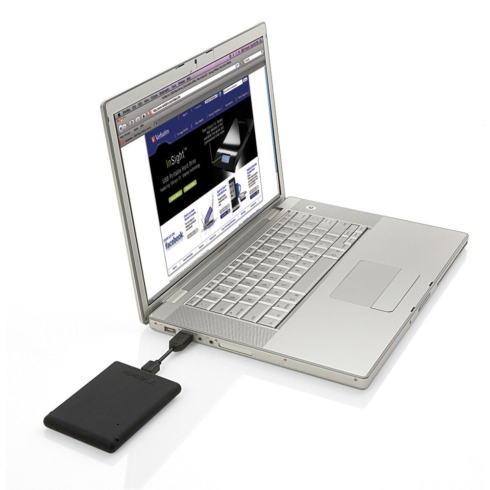 Verbatim Titan XS - Disco Duro Externo portátil USB 2.0 de 500 GB con Carcasa de Goma Resistente 97179 (Negro)