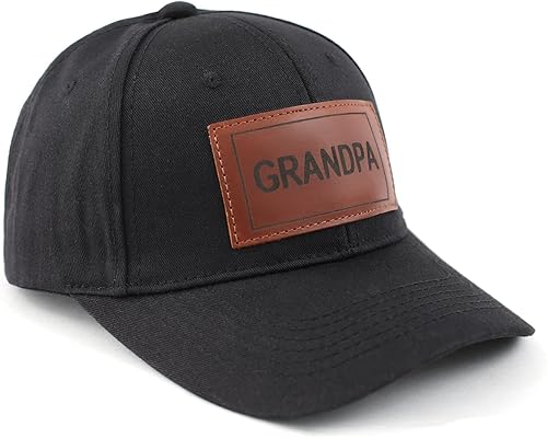 Gorra de camionero para papá, gorra de béisbol, gorra de papá, gorra de cuero grabada con láser