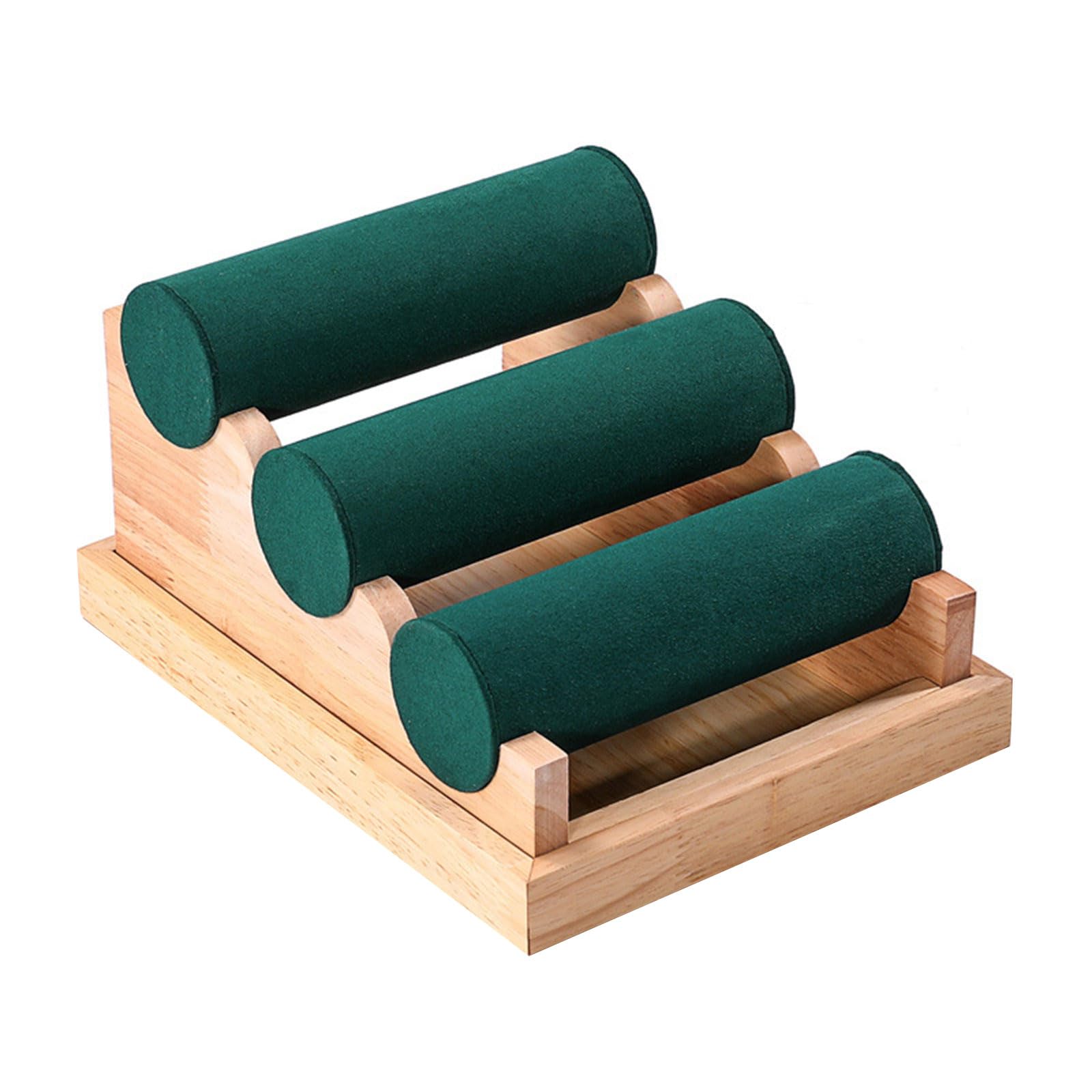 Practical Wooden Display Stand, Elegant Wooden Jewelry Stand Holder with 3 Tiers for Bracelet or Collection Jewelry Display, フリーサイズ