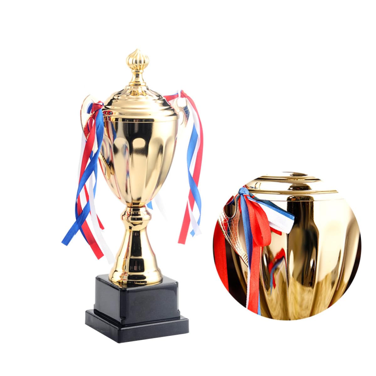 YARNOW Gran Trofeo Deportivo de Metal Dorado para Ceremonia y Competición Función de Premio y Reconocimiento