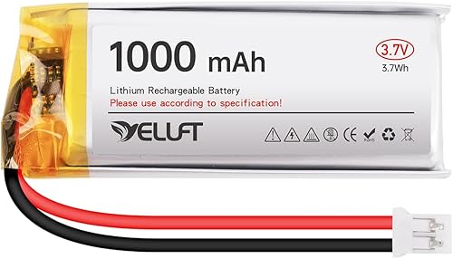 1 unids 3.7 V 1000 mAh batería de polímero de litio 1S 102050 baterías recargables con placa protectora y enchufe JST2.0 para dispositivo electrónico