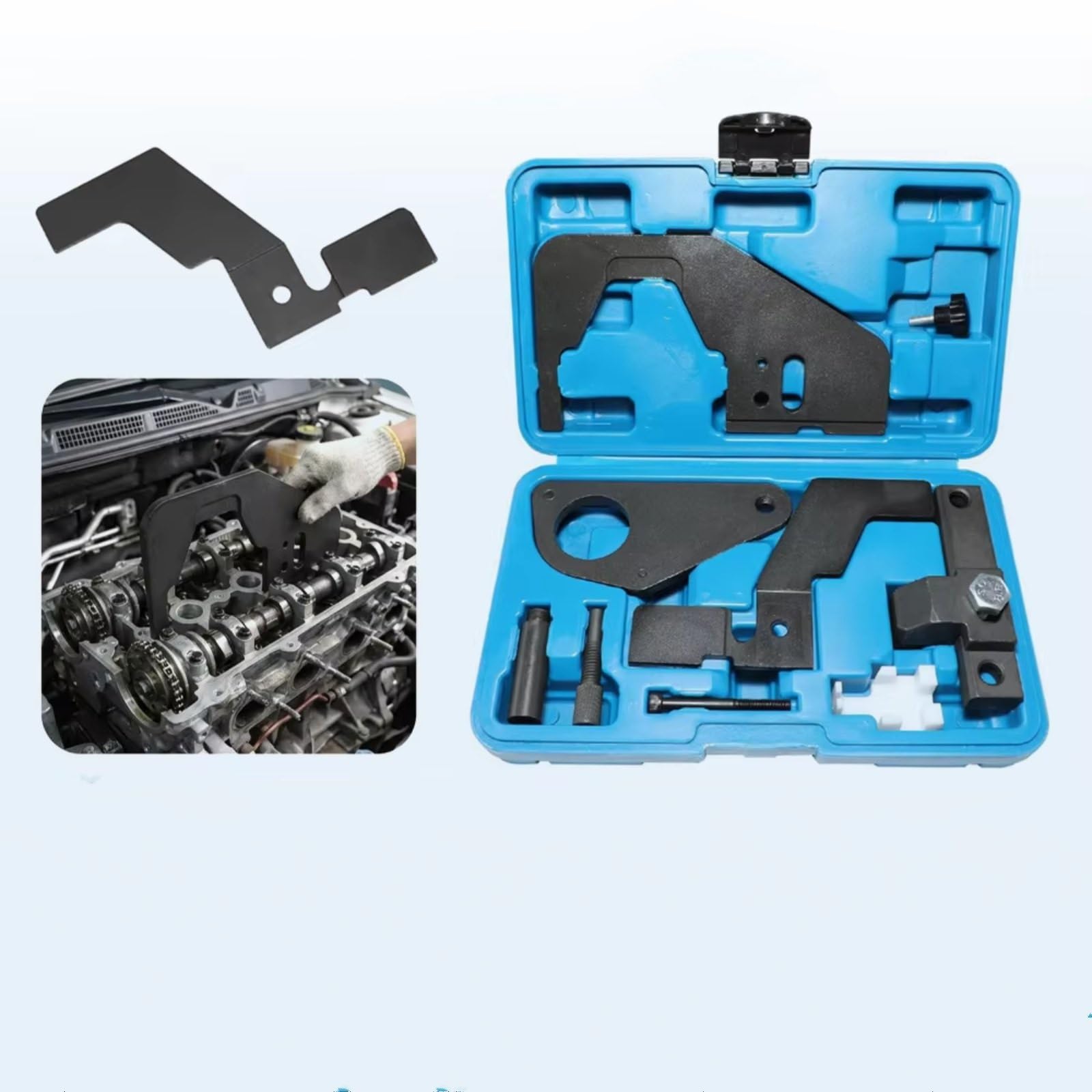 Kit Calado Distribucion Compatible con Ford para Explorer para Mustang para Focus RS 2.3L para EcoBoost 2017 2018 2019 Herramienta Bloqueo Sincronización Árbol De Levas Motor