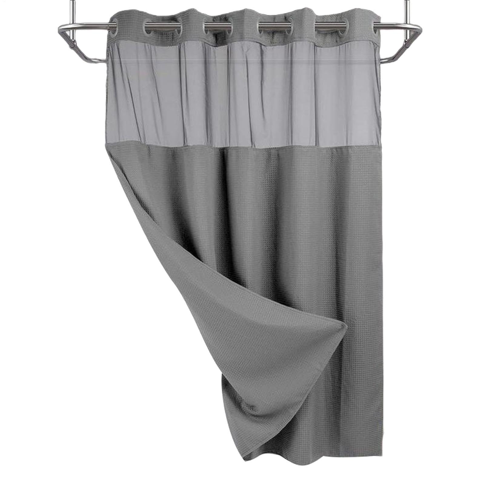 Rideaux de douche de luxe gaufrés et imperméables pour hôtels de standing