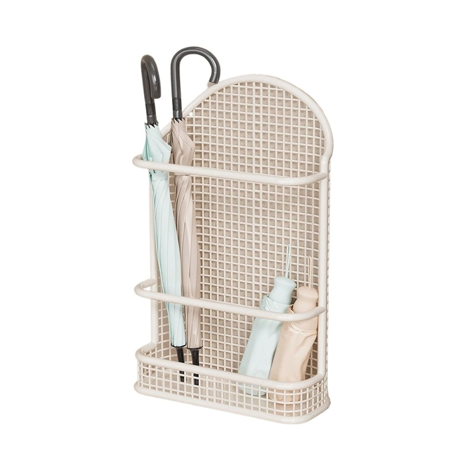LJHFG63KUYT Schirmständer Home Umbrella Stand: Storage Stand, Wall-Mounted, Drip-Free Umbrella Holder(White,Small)