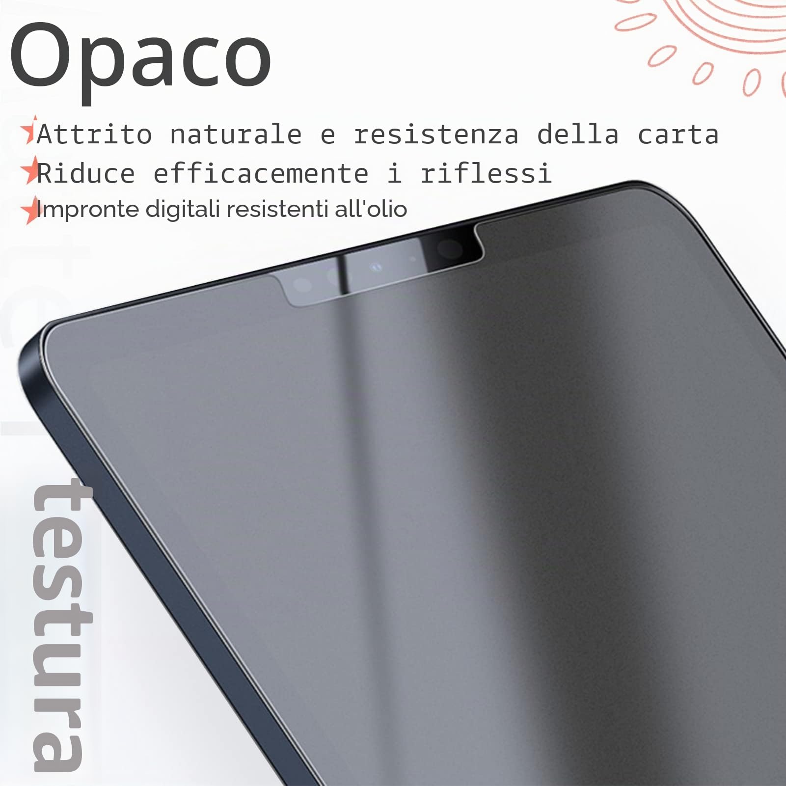 Pellicole Protettive in Carta per iPad Pro 11 Pollici, iPad Air 5 Generazione 2022 & iPad Air 4 2020, Opaca Anti-impronta Riflesso