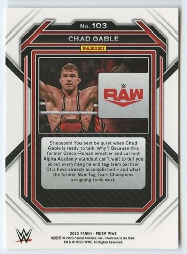Miniatura 2 de 2023 Panini Prizm WWE #103 Chad Gable Raw Wrestling Trading Card