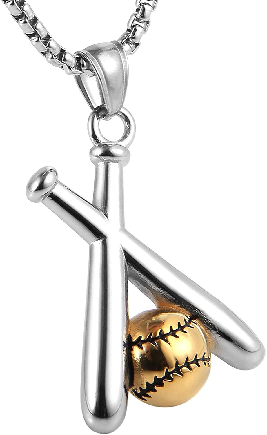 HZMAN Baseball and Baseball Bat Cross 