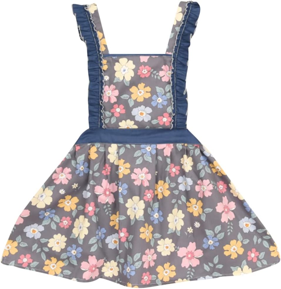CRB Fashion Kids Cooking Baking Apron | Toddler, Little Girls, Cute Kitchen Chef Aprons