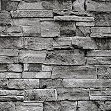 Grey Stone Wallpaper Grey Brick Peel and Stick Wallpaper 17.7inch×118.1inch Stone Contact Paper Grey Stone Self Adhesive Wallpaper Brick Peel and Stick Wallpaper Removable Decorative Wallpaper Vinyl