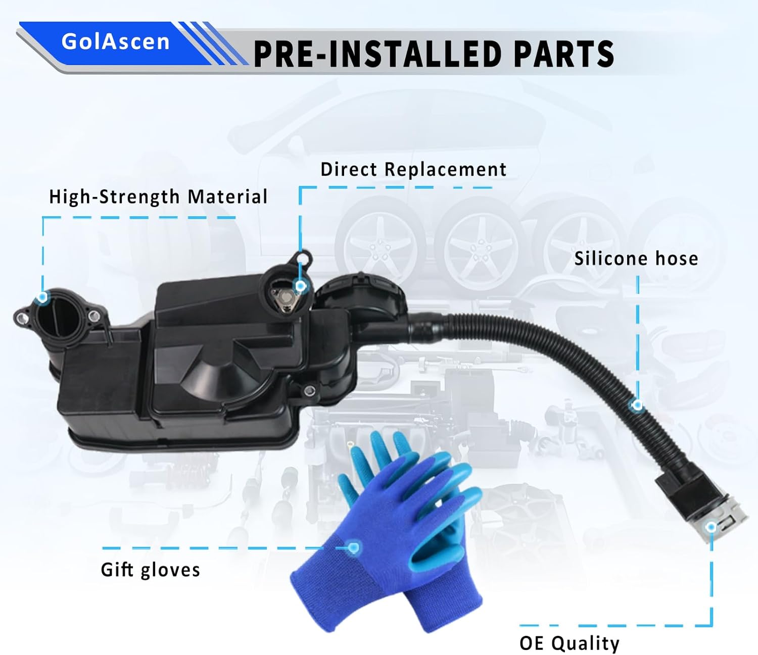 DC3Z6A785C Engine Oil Separator Assembly Compatible with Ford F250 F350 F450 F550 2011-2016 Super Duty 6.7L Powerstroke Diesel PCV CCV Vent Valve Engine Crankcase