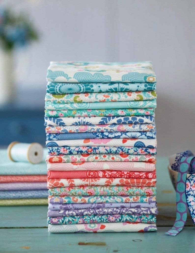 Tilda Lazy Days Tone Finnanger Quilting Cotton Fabrics ~ 20 Fat Quarters Bundle ~ 5.5 Yards Total