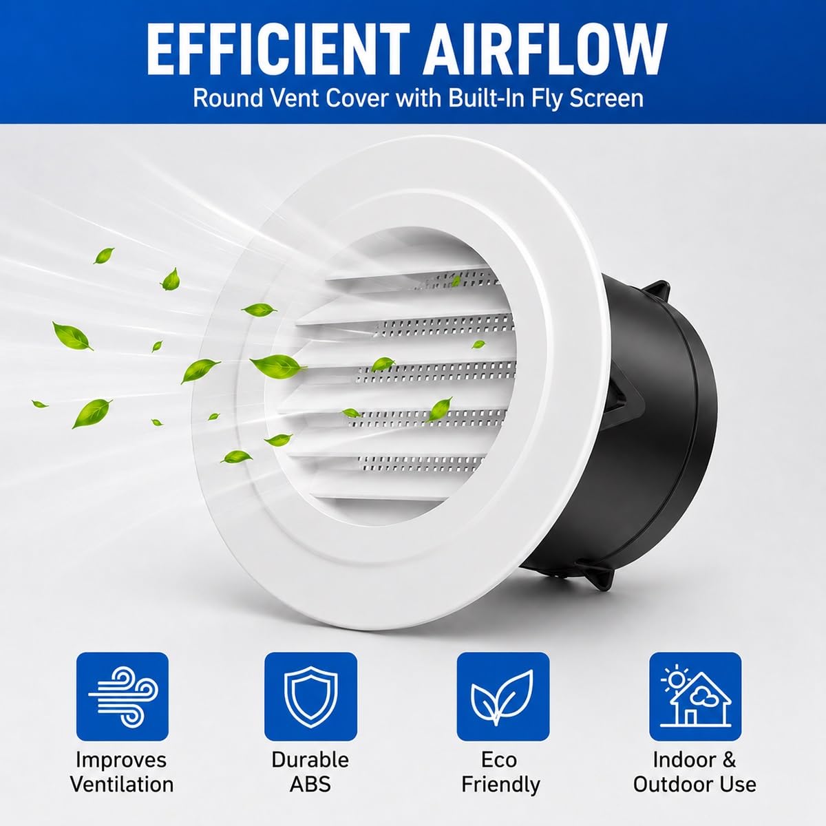13 Pezzi Griglia Ventilazione ABS per Ufficio e Pareti Esterne