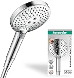 hansgrohe wassersparender Duschkopf Raindance Select 120 Regendusche, Chrom, 3 Strahlarten inkl. PowderRain