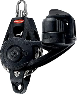 Ronstan Series 55 Ratchet Mount Orbit Block - Single Becket Cleat Swivel