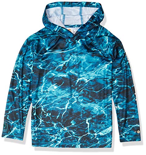 Carhartt Boys' Long Sleeve FastDry Active Tee T-Shirt, Mossy PRT, 4