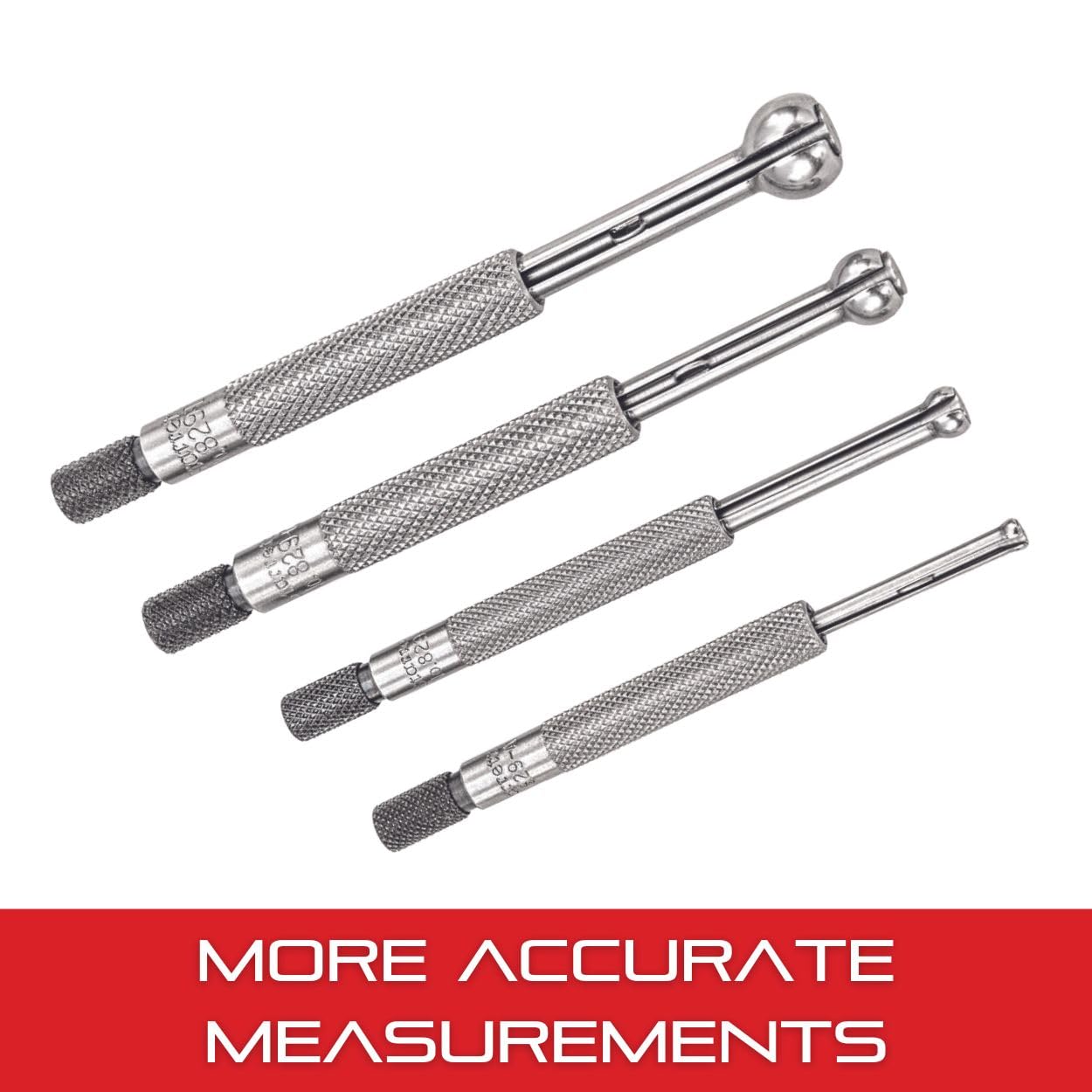 Starrett S829EZZ- Juego de calibres de agujero pequeño, bola completa (4 piezas)