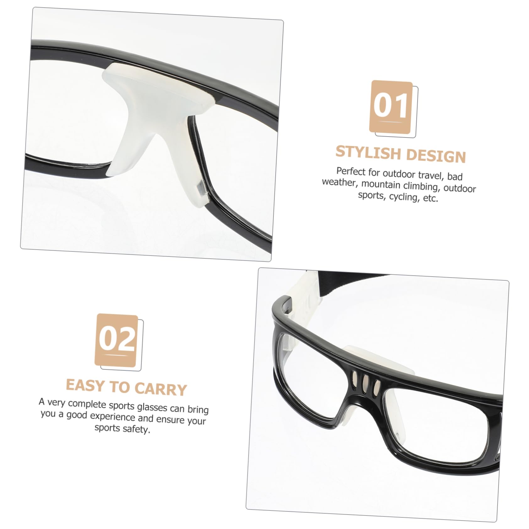 GAROZATION Anti- Dribble Goggles Practical Basketball Goggles Anti-fog for Glasses