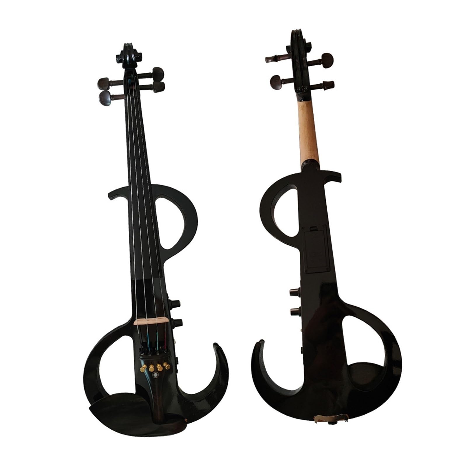 Violino Elettronico Nero 4/4 Per Adulti Strumento A Corda Per Principianti Violino
