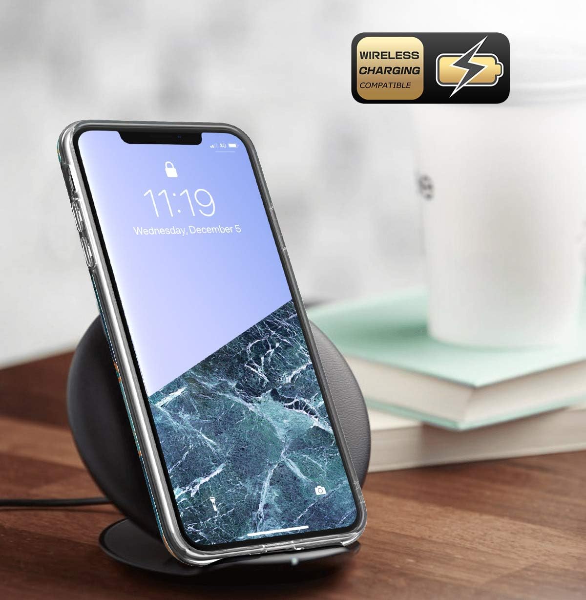 i-Blason Cosmo Lite Series Designed for iPhone Xs Max 2018 Release, Premium Hybrid Slim Protective Bumper Case with Camera Protection, Blue, 6.5"