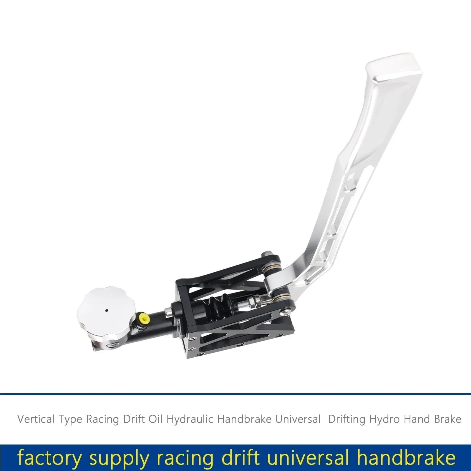 Dźwignia Hamulca Ręcznego Samochodu Drift Vertical Hydraulic Handbrake Hydro Hand Brake Srebrny Z Zbiornikiem Oleju Uniwersalny Do BMW Nissan VW