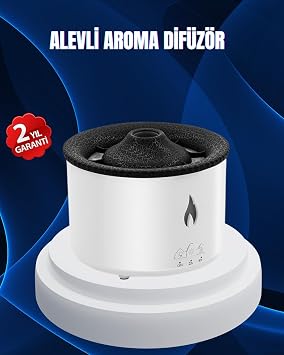 3D Alev I kl  Aromaterapi Makinesi   360 ml Su Kapasiteli Sessiz Dif z r