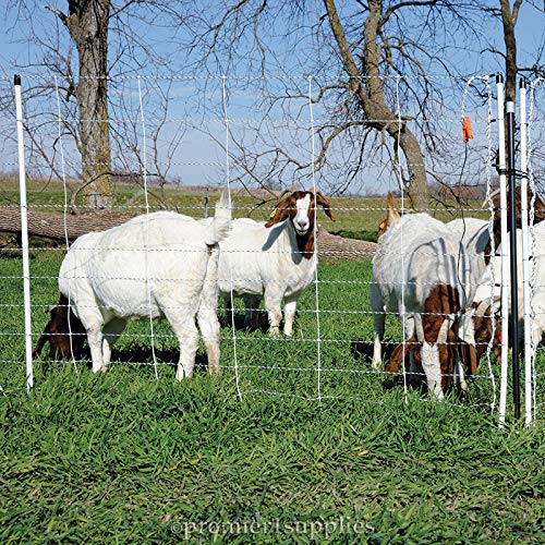 Miniatura 3 de Premier 1 ElectroFence+ Kit de inicio  Valla de red eléctrica blancanegra  48 pulgadas de alto x 100 pies de largo, incluye Energizador solar,