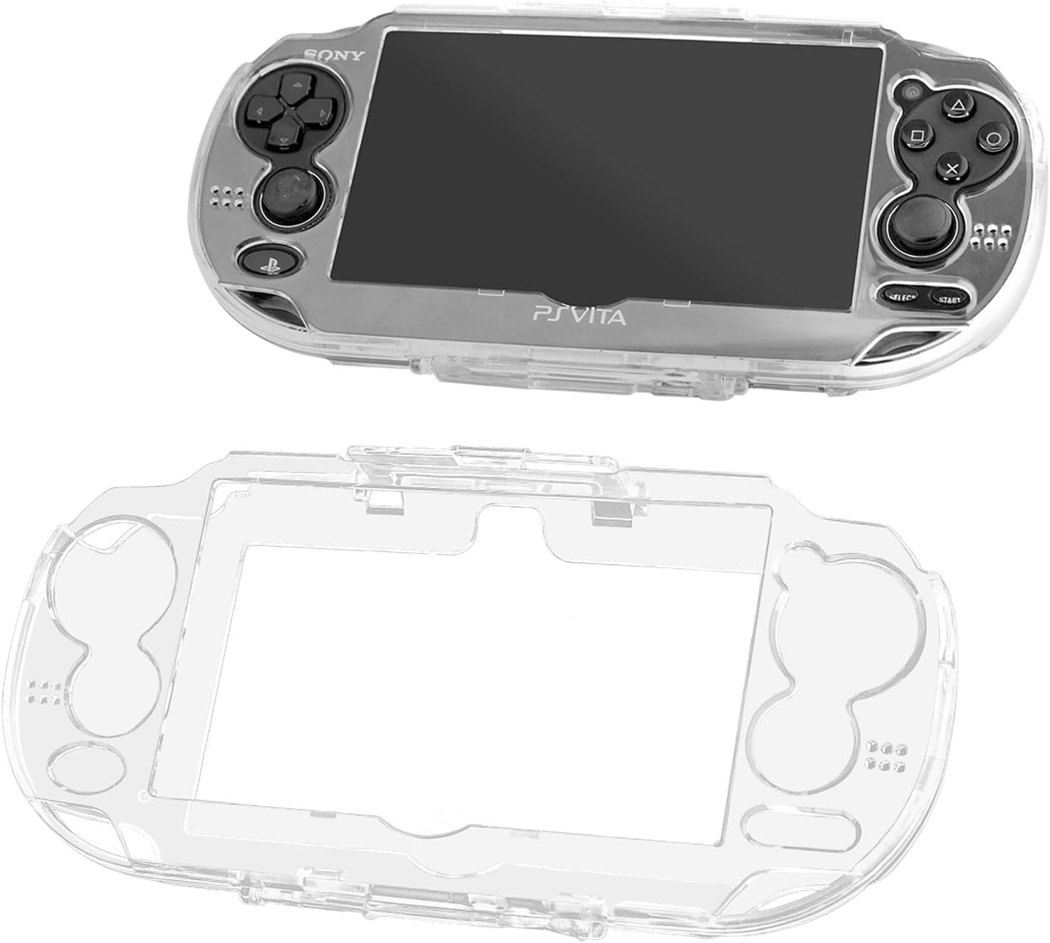 OSTENT Case Cover Clear Crystal Hard Carrying Case Cover Skin for Sony PS Vita PSV 1000 PCH-1000